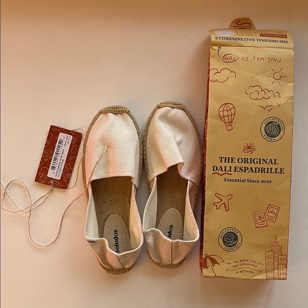 NWT Soludos The Original Dali Espadrille Shoe Size 7 to 7.5